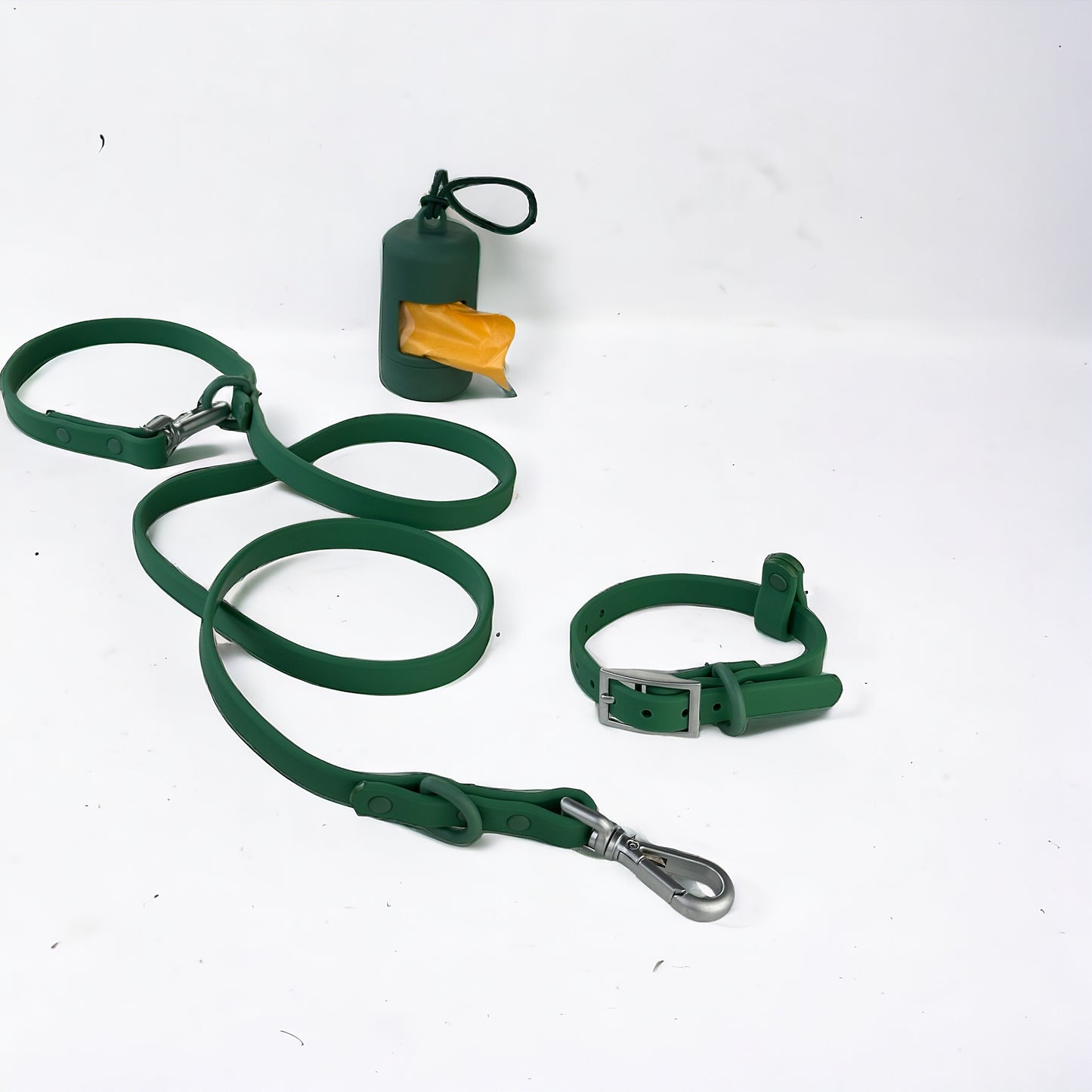 Collar & Leash & Poop Bag Set