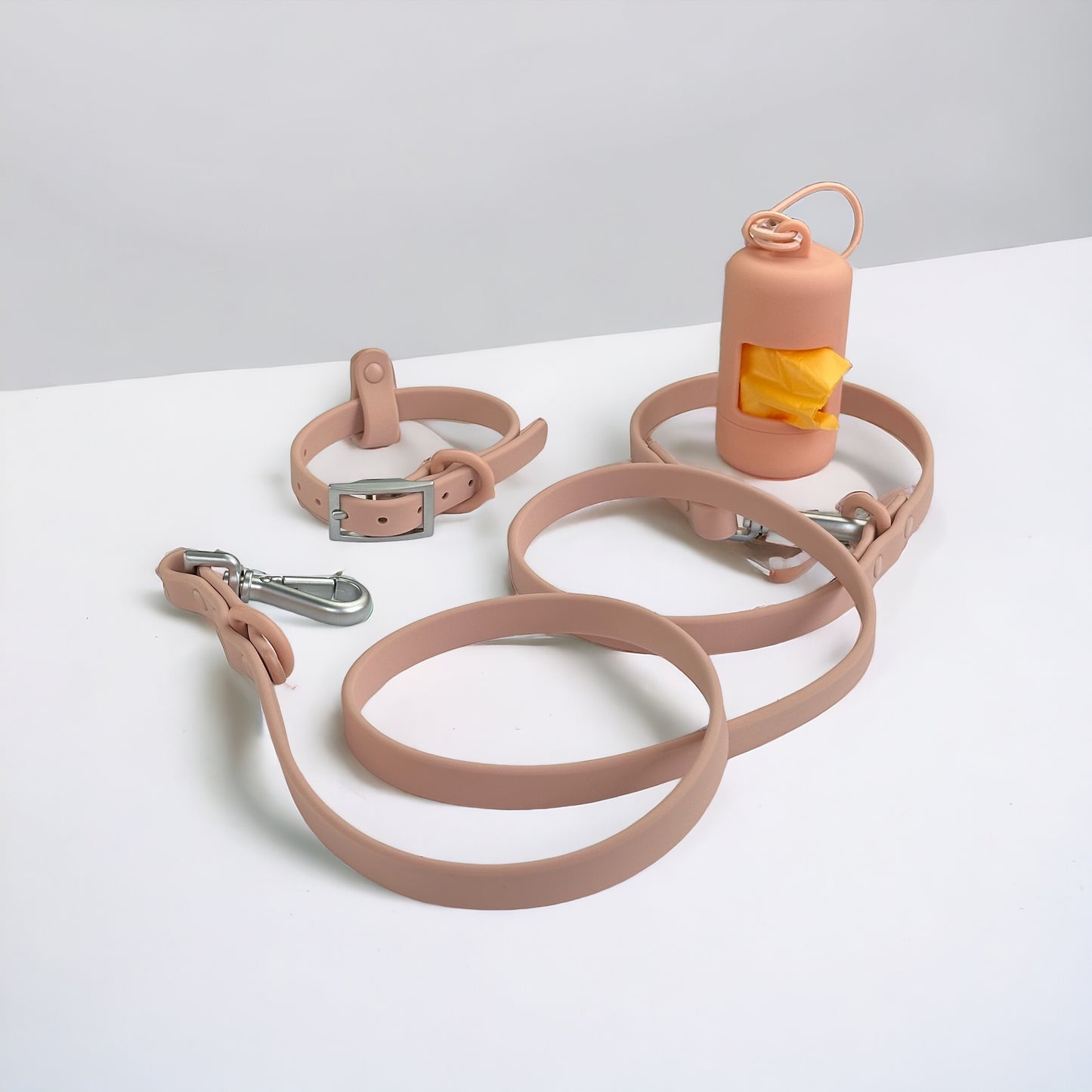 Collar & Leash & Poop Bag Set